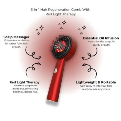 Hair Mattik - Hair Oiling Red Light Scalp Massager